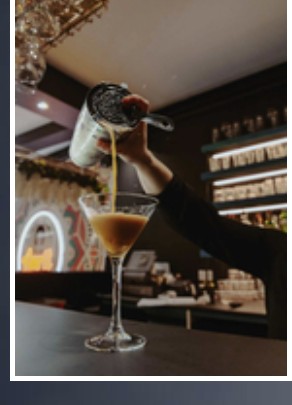 Martini cocktail at the bar